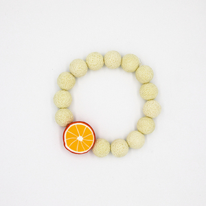 Βραχιόλι Vitamin C. - πηλός, χάντρες, χεριού, αυξομειούμενα - 2