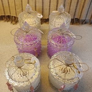 Αρωματικό κερί σόγιας σε φοντανιέρα 15x9cm - αρωματικά κεριά, αγ. βαλεντίνου, δώρα για γυναίκες, soy candles - 2