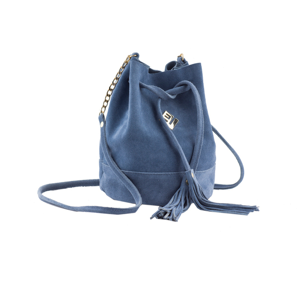 Coquette Asti Leather Bag | Light Blue - δέρμα, πουγκί, χιαστί, all day