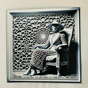 Τρισδιάστατος ανάγλυφος πίνακας "Lady Voronoi" - πίνακες & κάδρα, 3d, 3d κάδρο