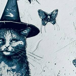 Τρισδιάστατος ανάγλυφος πίνακας "Mage cat" - πίνακες & κάδρα, 3d, 3d κάδρο - 4