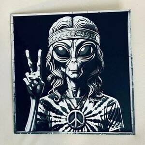 Τρισδιάστατος ανάγλυφος πίνακας "Peace ET" - πίνακες & κάδρα, 3d, 3d κάδρο
