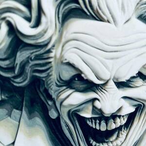 Τρισδιάστατος ανάγλυφος πίνακας "Joker" - πίνακες & κάδρα, 3d, 3d κάδρο - 4