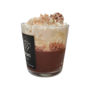 ”Biscuit Chocolate” Χειροποίητο αρωματικό κερί Σοκολατένιο Φουντούκι 360 ml - αρωματικά κεριά - 2