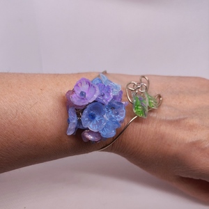 Hydrangea - πλαστικό, αλπακάς, λουλούδι, χεριού, αυξομειούμενα