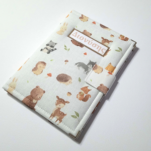 Θήκη για βιβλιάριο υγείας παιδιού Forest Animals - κορίτσι, αγόρι, θήκες βιβλιαρίου, ζωάκια, προσωποποιημένα - 2