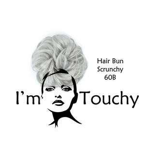 SCRUNCHY HAIR BUN 60B - μαλλί, μοδάτο, δώρα για γυναίκες, λαστιχάκια μαλλιών