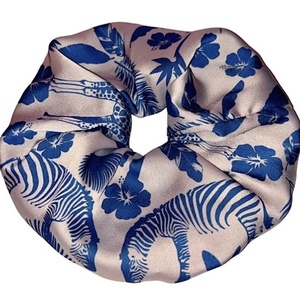 Scrunchie λαστιχάκι μαλλιών XXL size “Giraffe” - ύφασμα, λαστιχάκι, λαστιχάκια μαλλιών, μεγάλα scrunchies