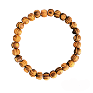 Βραχιόλι "Forest Beads": Ελαστικό με Ξύλινες Χάντρες - ξύλο