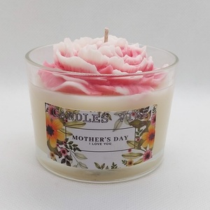 Happy Mother's Day Candle 170gr. - αρωματικά κεριά, soy candles - 4