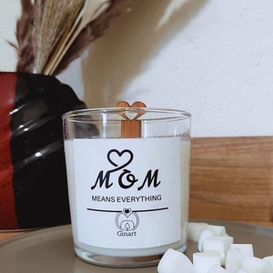 Μαμά Αρωματικό κερί σόγιας 200 γρ.με wax melts για τη γιορτή της μητέρας "mothers day" - αρωματικά κεριά, κεριά & κηροπήγια - 3