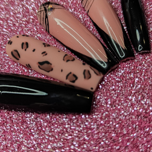 Σχήμα μπαλαρινα Press on nails (L) 10τμχ. - 3
