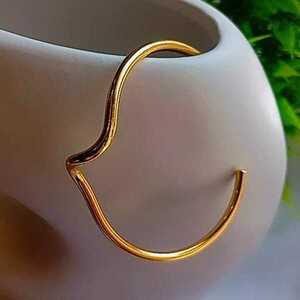 Βραχιόλι Χειροπέδα Επίχρυσο Αυξομειούμενο "Golden Wave" - επιχρυσωμένα, ορείχαλκος, boho, χεριού, αυξομειούμενα