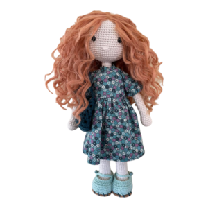 Πλεκτή ανοιξιάτικη κούκλα με αποσπώμενα ρούχα - κορίτσι, λούτρινα, amigurumi, πλεχτή κούκλα - 4