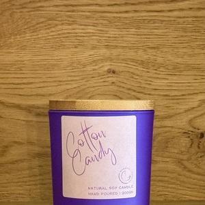 Cotton Candy…Δοχείο με αρωματικό φυτικό κερί σόγιας. 200 gr - αρωματικά κεριά, vegan friendly, soy candles - 2