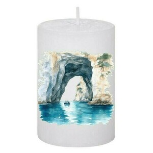 Κερί Καλοκαιρινό Santorini 85, 5x7.5cm - αρωματικά κεριά