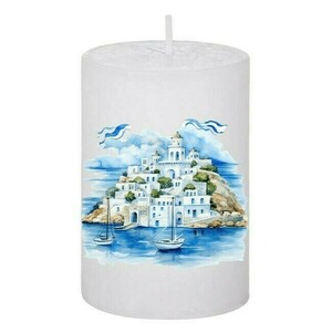 Κερί Καλοκαιρινό Greece 108, 5x7.5cm - αρωματικά κεριά