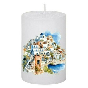 Κερί Καλοκαιρινό Santorini 115, 5x7.5cm - αρωματικά κεριά
