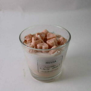 κερί σόγιας σε ποτήρι άρωμα λεβάντα - αρωματικά κεριά