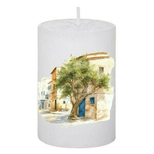 Κερί Καλοκαιρινό Greece Olives 121, 5x7.5cm - αρωματικά κεριά