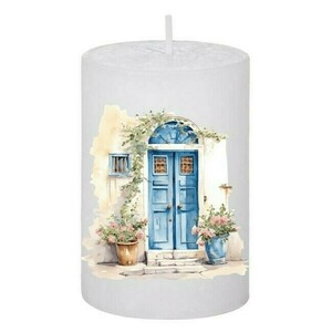 Κερί Καλοκαιρινό Greece Blue Doors 124, 5x7.5cm - αρωματικά κεριά