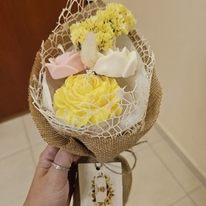 Mini flower candle bouquet - αρωματικά κεριά - 3