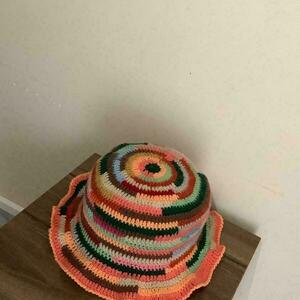Χρωματιστό καλοκαιρινό καπέλο - νήμα - 3