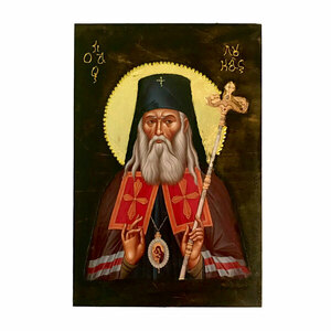 Άγιος Λουκάς ο Ιατρός Χειροποίητη Εικόνα Σε Ξύλο 16x24cm - πίνακες & κάδρα, πίνακες ζωγραφικής, εικόνες αγίων