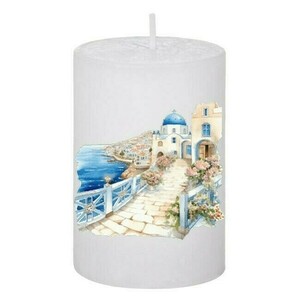 Κερί Καλοκαιρινό Santorini 127, 5x7.5cm - αρωματικά κεριά