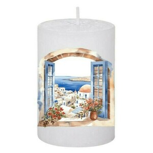 Κερί Καλοκαιρινό Santorini 132, 5x7.5cm - αρωματικά κεριά