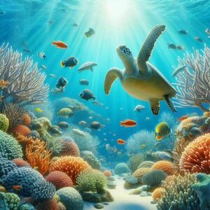 Εκτυπώσιμη Αφίσα Φωτογραφία ''Η ζωή στο βυθό'' Μια υποβρύχια λήψη κοραλλιογενούς υφάλου - αφίσες - 2