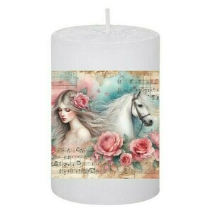 Κερί Romantic Vintage Horses 31, 5x7.5cm - αρωματικά κεριά