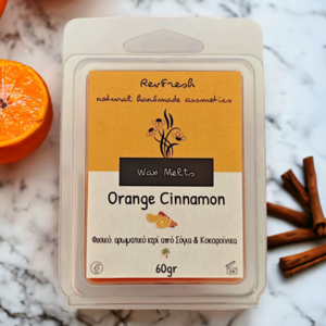 Wax Melt Orange Cinnamon 80gr - κερί, soy wax - 2