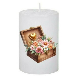 Κερί Vintage Box Roses 59, 5x7.5cm - αρωματικά κεριά