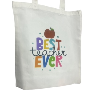 Υφασμάτινη tote bag Best teacher ever - ύφασμα, ώμου, all day, tote, η καλύτερη δασκάλα