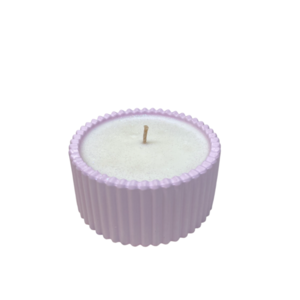 Φυτικο Κερι Σογιας Σε Χειροποιητο Ροζ Δοχειο, Με Αρωμα ΚΕΡΑΣΙ, 100γρ διαστ. 8x8x4 - αρωματικά κεριά, αρωματικό χώρου, 100% φυτικό, soy candles - 2