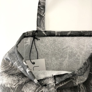 Τσάντα tote ασπρόμαυρη jungle print - ύφασμα, ώμου, all day, tote - 3