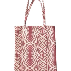 Τσάντα tote pink zebra print - ύφασμα, animal print, ώμου, all day, tote - 2