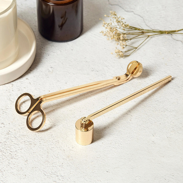 Wick Trimmer / Μαύρο & Χρυσό - αρωματικά κεριά, vegan κεριά - 4