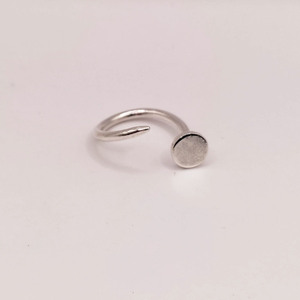 Ασημένιο γυναικείο δαχτυλίδι καρφί - ασήμι 925, αυξομειούμενα, φθηνά - 2