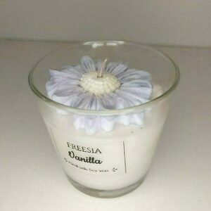 κερί σόγιας σε ποτήρι άρωμα Vanilla - αρωματικά κεριά