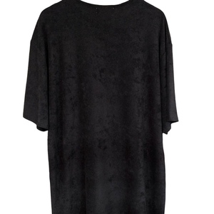 Μπλούζα αντρική κοντομάνικη πετσετέ μαύρη - 2