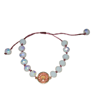 Macrame Sumner bracelet with beads - κορδόνια, χάντρες, χεριού, αυξομειούμενα - 3