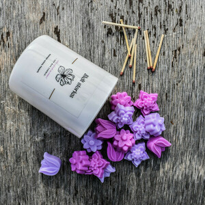 Wax melts σε σχήμα λουλουδιών - αρωματικά κεριά