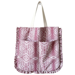 Μεγάλη καλοκαιρινή τσάντα, ζέβρα ροζ - ύφασμα, animal print, ώμου, μεγάλες, θαλάσσης
