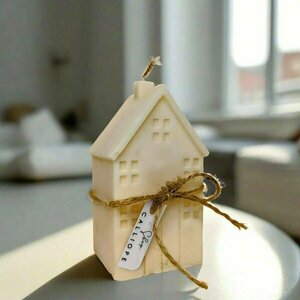 House σπίτι κερί 100% soy candle 245γρ. L Λευκό - αρωματικά κεριά, κερί σόγιας, soy candle