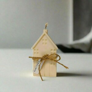 House σπίτι κερί 100% soy candle 245γρ. L Λευκό - αρωματικά κεριά, κερί σόγιας, soy candle - 2