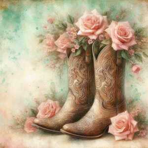 Κερί Vintage Cowgirl Boots 6, 5x7.5cm - αρωματικά κεριά - 2