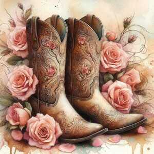 Κερί Vintage Cowgirl Boots 9, 5x7.5cm - αρωματικά κεριά - 2