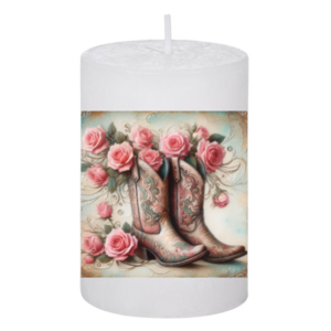 Κερί Vintage Cowgirl Boots 12, 5x7.5cm - αρωματικά κεριά